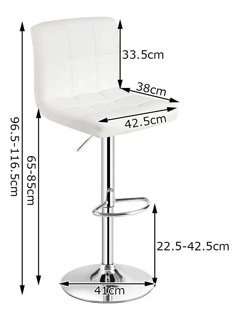 Набор барных стульев Costway HW66492WH-2 (White) - 2
