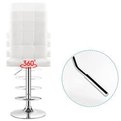 Набор барных стульев Costway HW66492WH-2 (White) Thumb