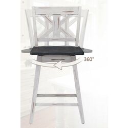 Set scaune de bar Costway JV10003WH-24 (White/Grey) Thumb