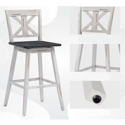 Set scaune de bar Costway JV10004WH-29 (White/Grey) Thumb