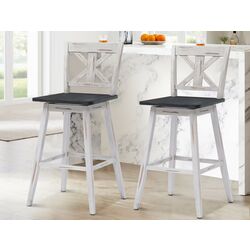 Set scaune de bar Costway JV10004WH-29 (White/Grey) Thumb