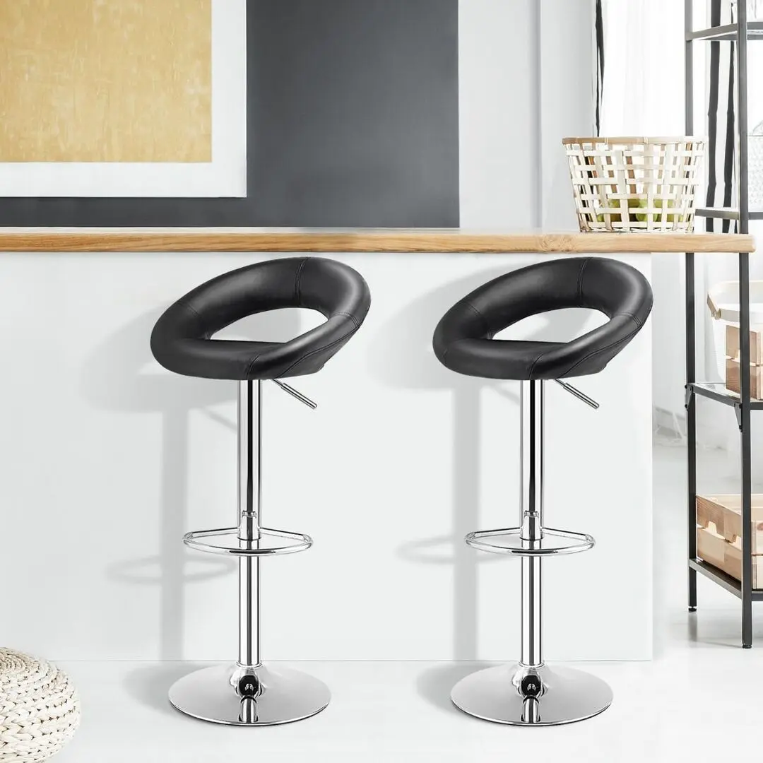 Набор барных стульев Costway JV10344BK-2 (Black)