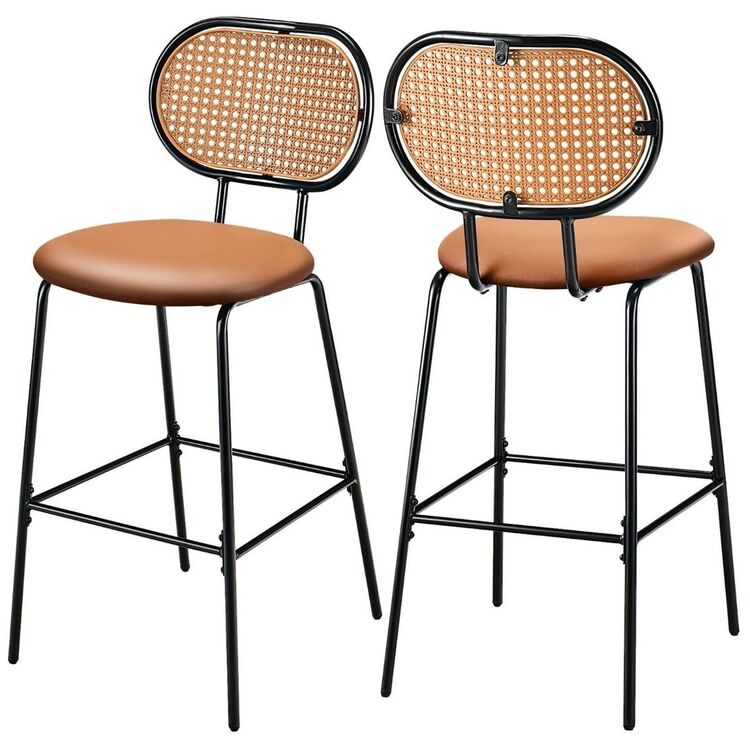 Набор барных стульев Costway JV10738BN-2 (Brown/Black)