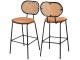 Set scaune de bar Costway JV10738BN-2 (Brown/Black)