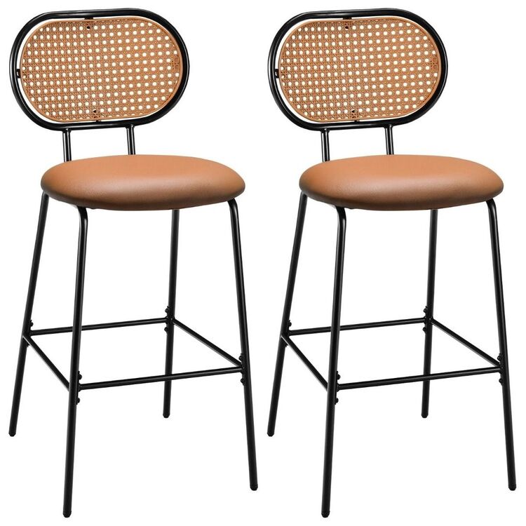 Набор барных стульев Costway JV10738BN-2 (Brown/Black)
