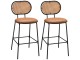 Set scaune de bar Costway JV10738BN-2 (Brown/Black)