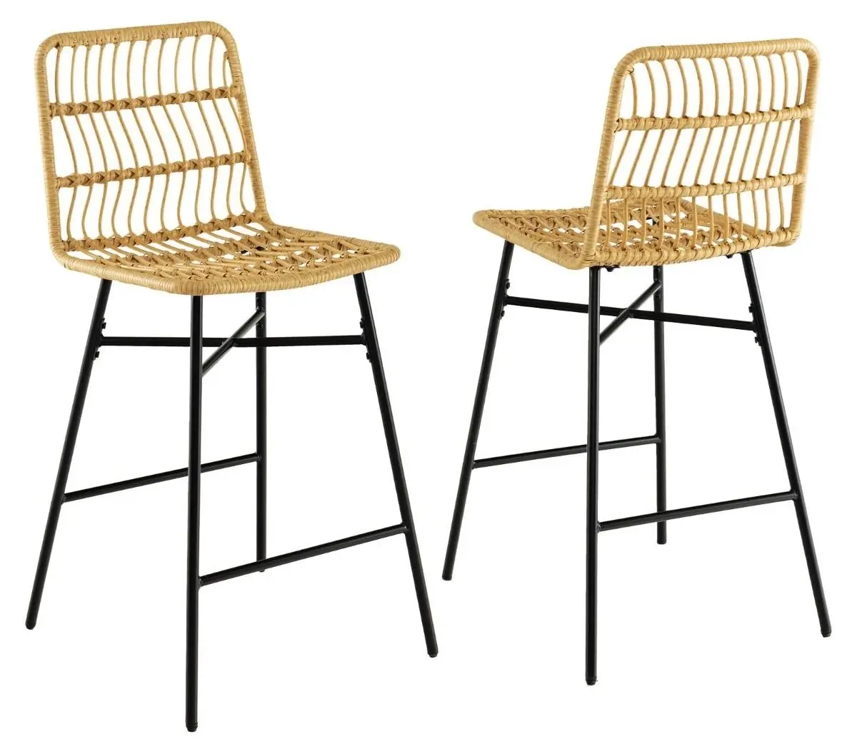 Набор барных стульев Costway JV10741YW-2 (Yellow/Black)