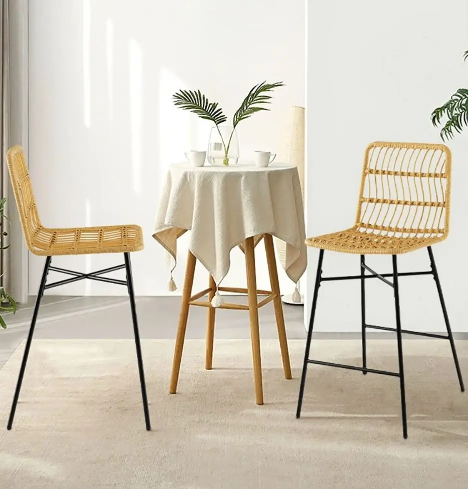 Набор барных стульев Costway JV10741YW-2 (Yellow/Black)