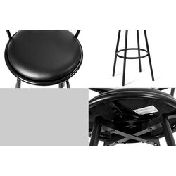 Set scaune de bar Costway JV11026 (Black) Thumb