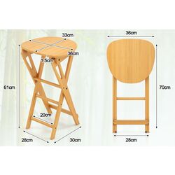 Набор барных стульев Costway JV11052NA-2 (Natural) Thumb