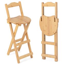 Set scaune de bar Costway JV11053NA-2 (Natural) Thumb