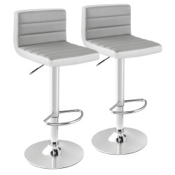 Набор барных стульев Costway JV11211GR (Grey/White) Thumb