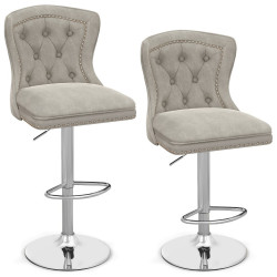 Набор барных стульев Costway JV11441GR-2 (Grey) Thumb