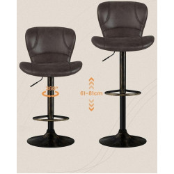 Набор барных стульев Costway JV11510CF-2 (Brown) Thumb