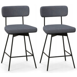 Набор барных стульев Costway JV11622GR-2 (Grey) Thumb