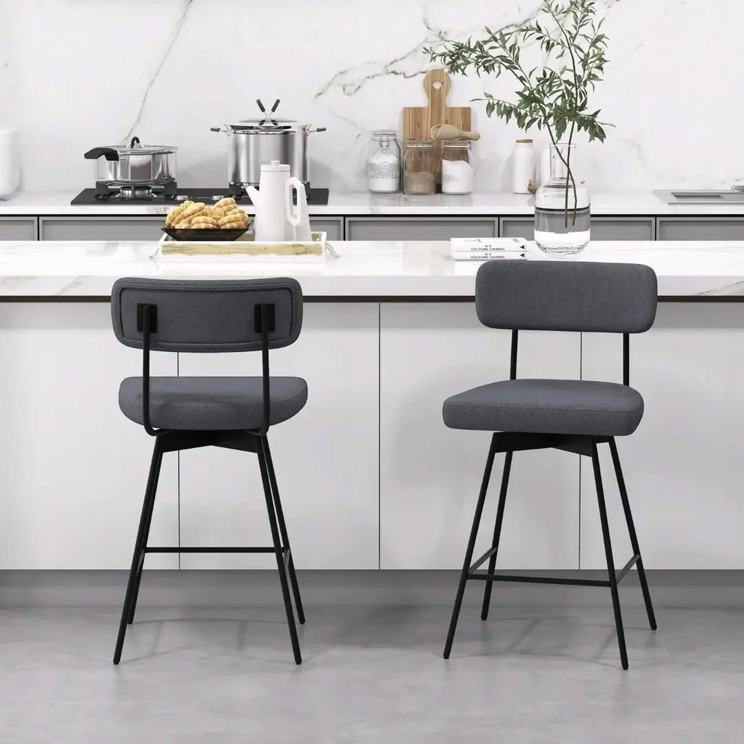 Набор барных стульев Costway JV11622GR-2 (Grey)