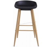 Scaun de bar DP Hector (Black/Wood Transprint)