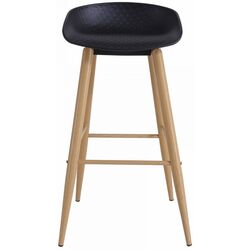 Scaun de bar DP Hector (Black/Wood Transprint)