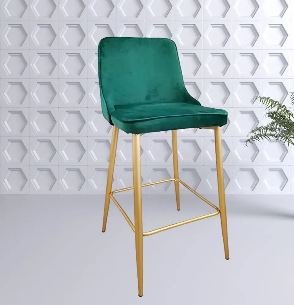 Барный стул DP Clasic (Green/Golden)