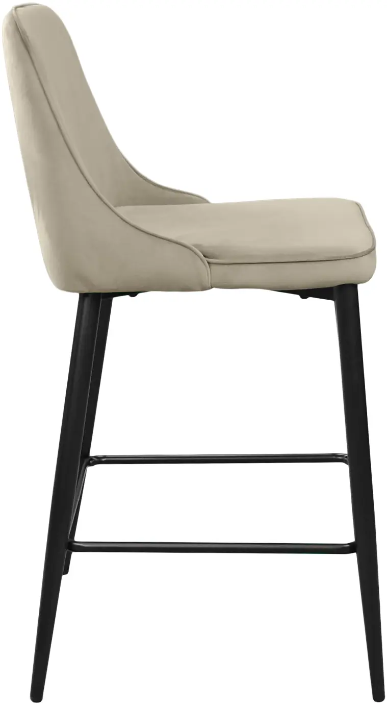 Scaun de bar DP Clasic Small HLR7 (Beige/Black) - 3