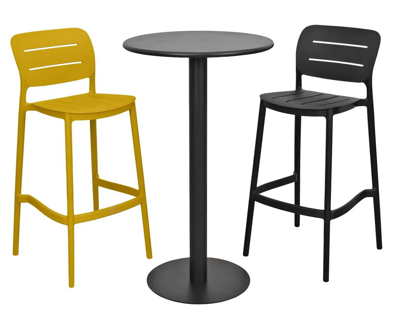 Scaun de bar DP Helix (Yellow)