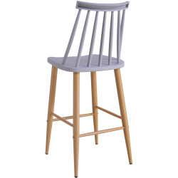 Scaun de bar DP Jack (Dark Grey/Natural) Thumb