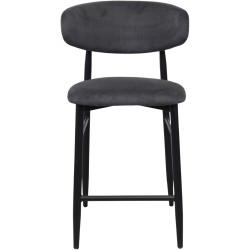 Scaun de bar DP Meridian HLR21 Catifea (Grey/Black) Thumb