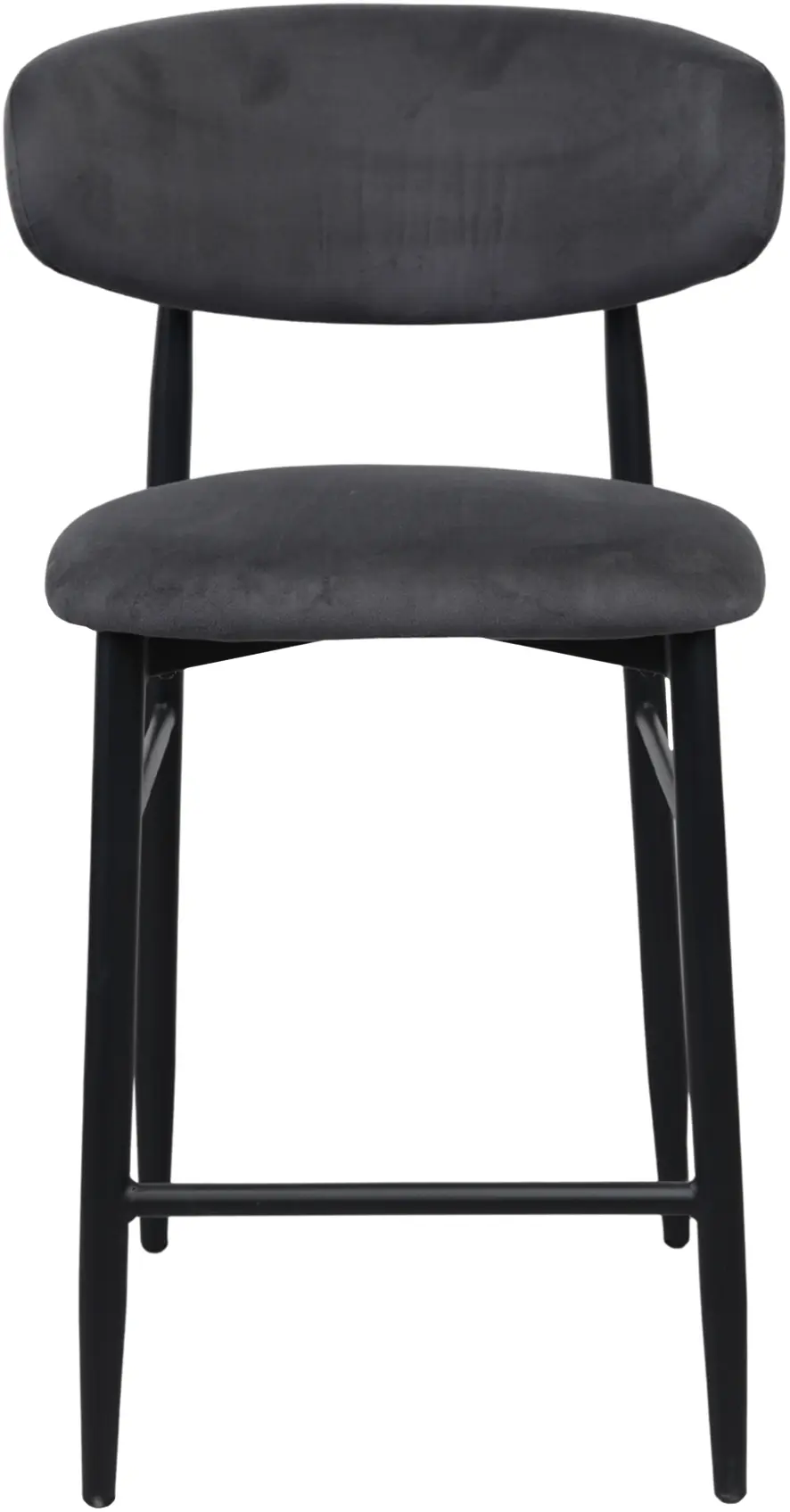 Scaun de bar DP Meridian HLR21 Catifea (Grey/Black) - 2