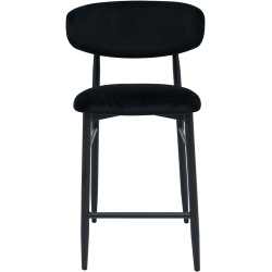 Scaun de bar DP Meridian HLR66 Catifea (Black) Thumb