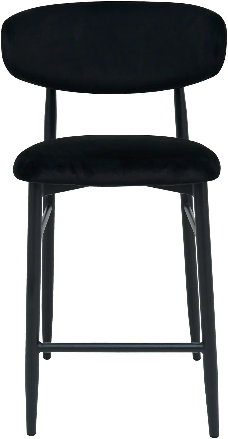Scaun de bar DP Meridian HLR66 Catifea (Black) - 2