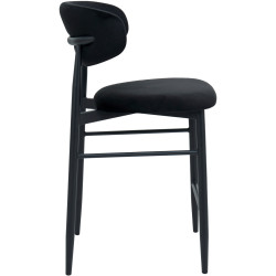 Scaun de bar DP Meridian HLR66 Catifea (Black) Thumb