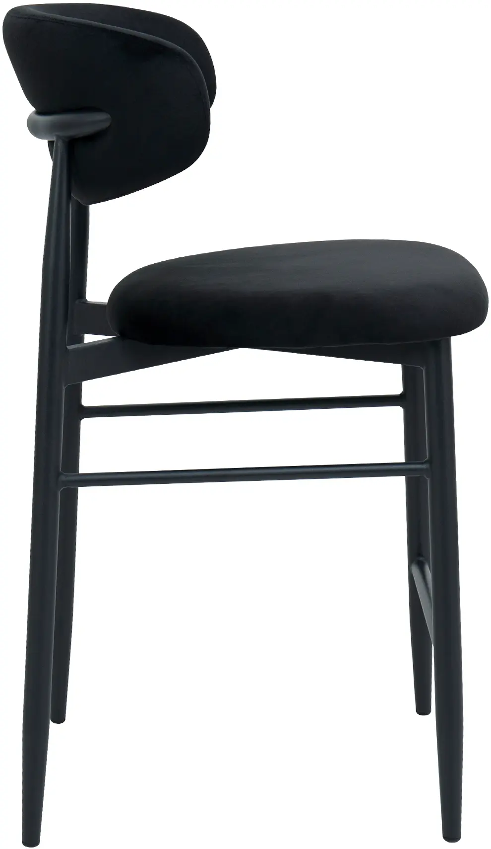 Scaun de bar DP Meridian HLR66 Catifea (Black) - 3