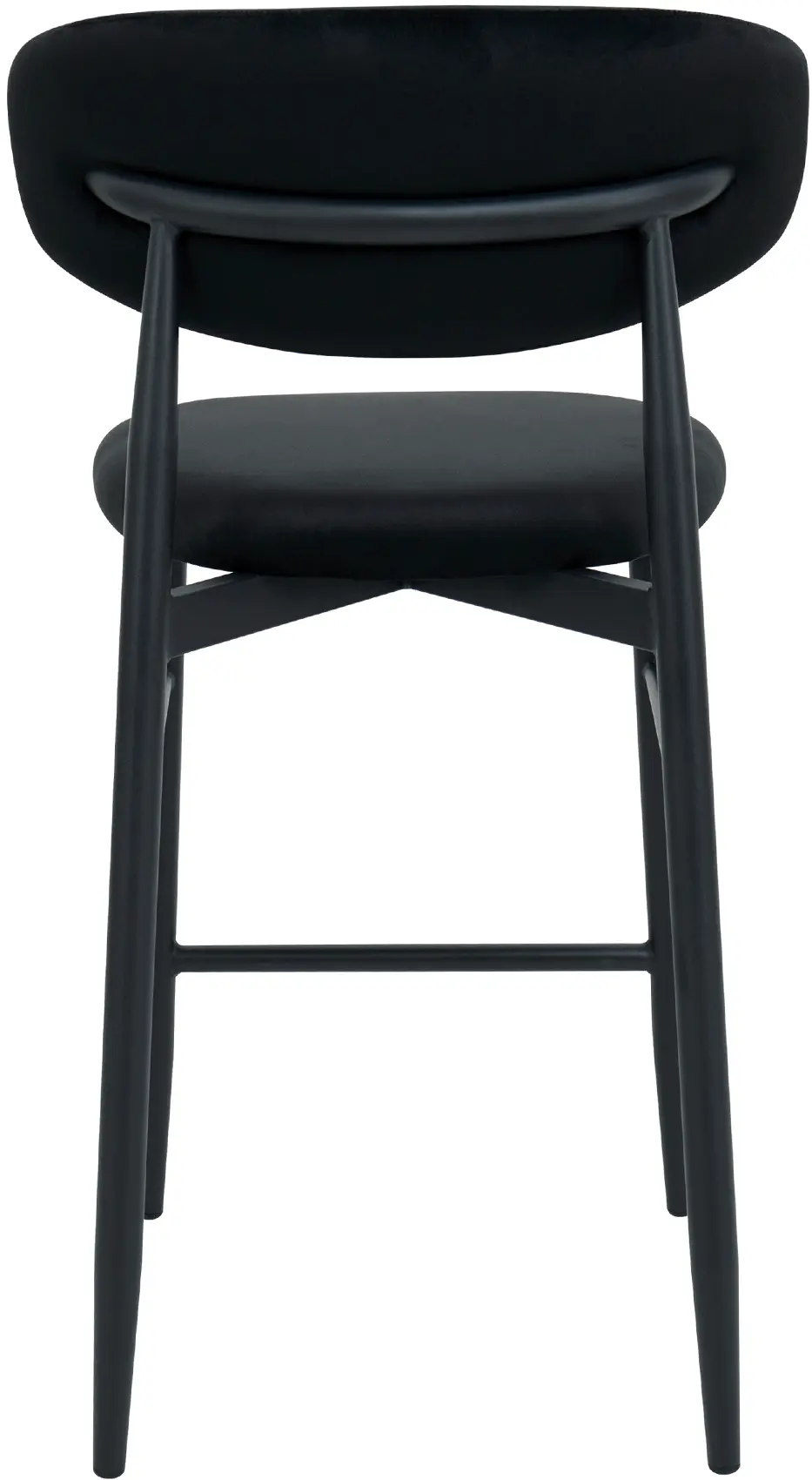 Scaun de bar DP Meridian HLR66 Catifea (Black) - 4