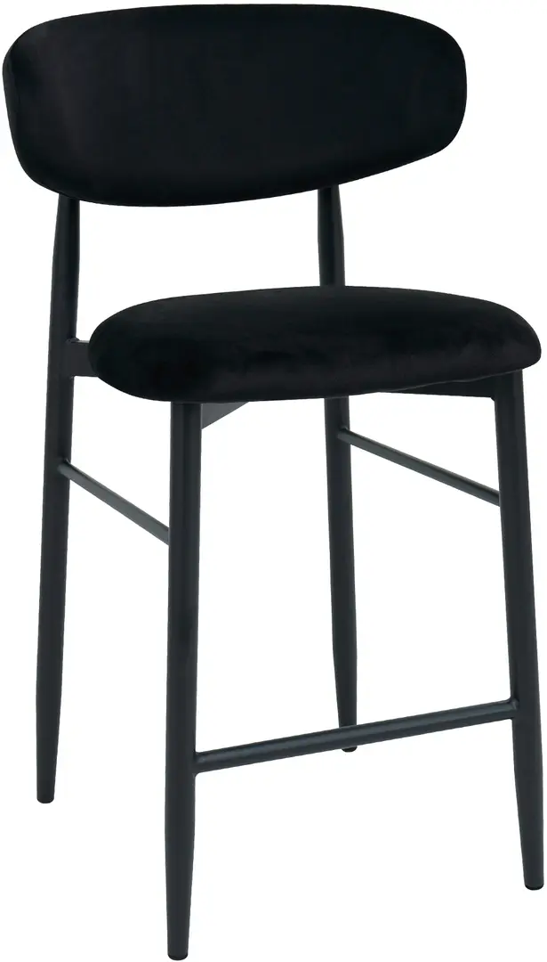 Scaun de bar DP Meridian HLR66 Catifea (Black)
