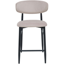 Scaun de bar DP Meridian HLR7 Catifea (Beige/Black) Thumb