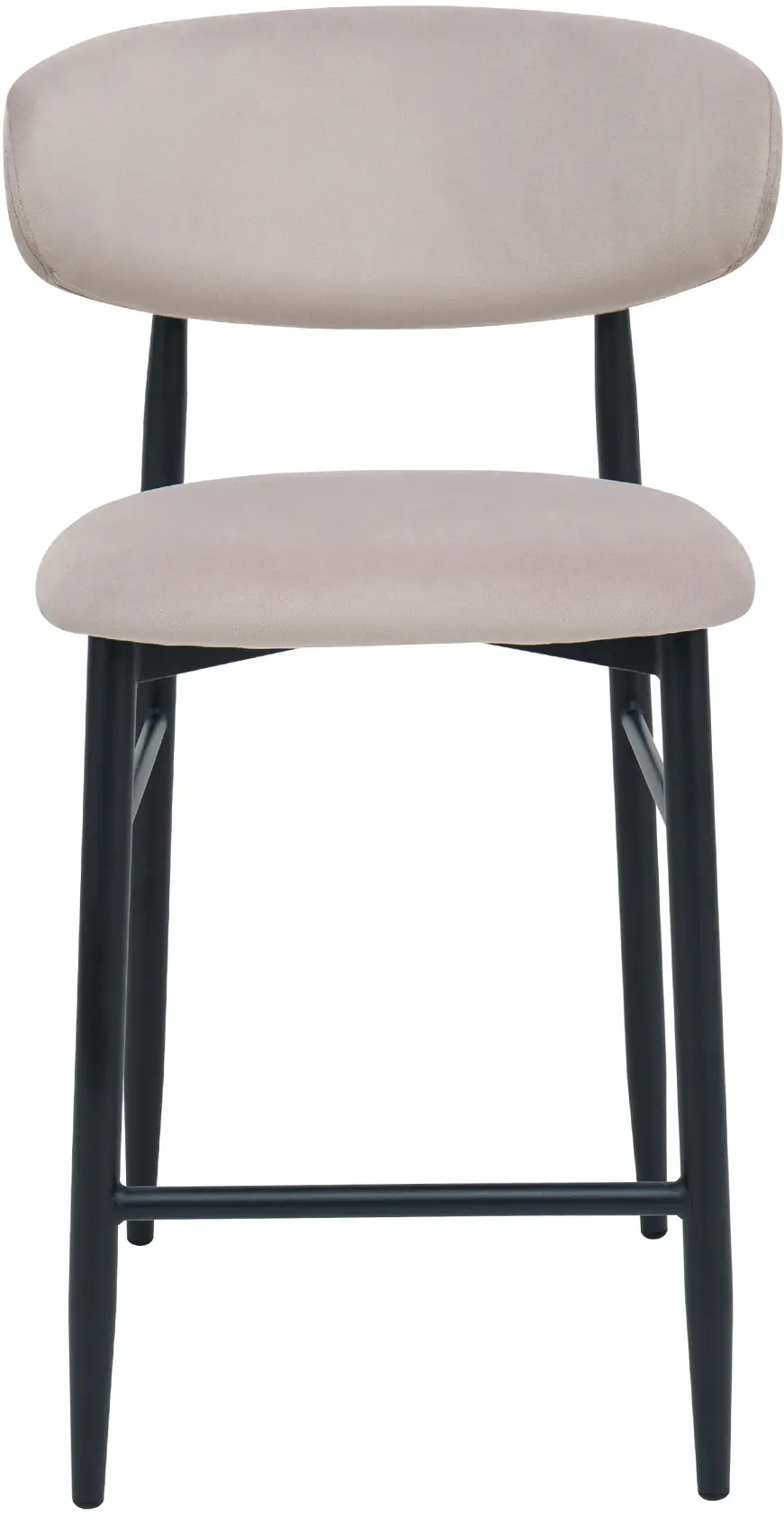 Scaun de bar DP Meridian HLR7 Catifea (Beige/Black) - 2