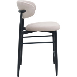 Scaun de bar DP Meridian HLR7 Catifea (Beige/Black) Thumb