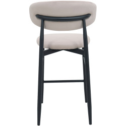 Scaun de bar DP Meridian HLR7 Catifea (Beige/Black) Thumb