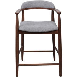 Scaun de bar DP Midas SD207-6/5544 (Light Grey/Walnut) Thumb