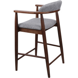 Scaun de bar DP Midas SD207-6/5544 (Light Grey/Walnut) Thumb