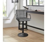 Scaun de bar DP SB-042 Velvet (Grey)