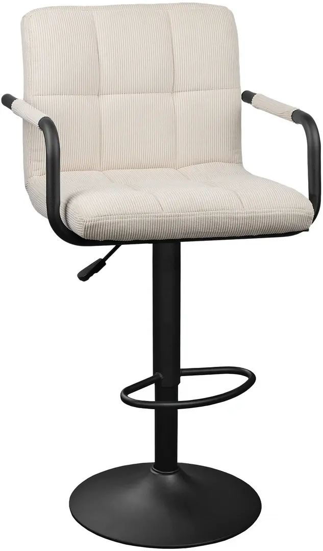 Scaun de bar DP SB-042 Velvet Nr.04 (Beige/Black)