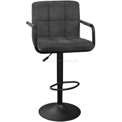 Scaun de bar DP SB-042 Velvet Nr.08 (Dark Grey/Black)