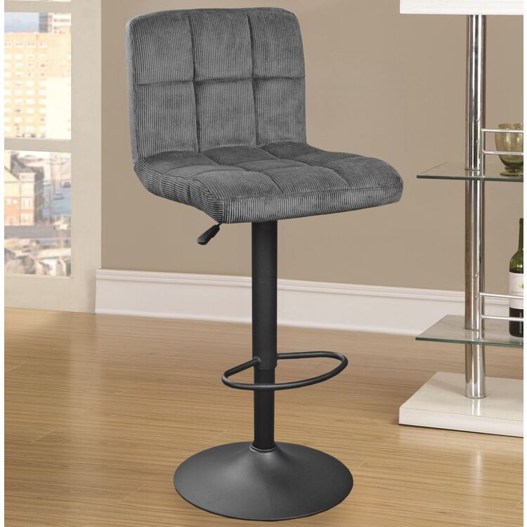 Барный стул DP SB-044 Velvet (Dark Gray/Black)