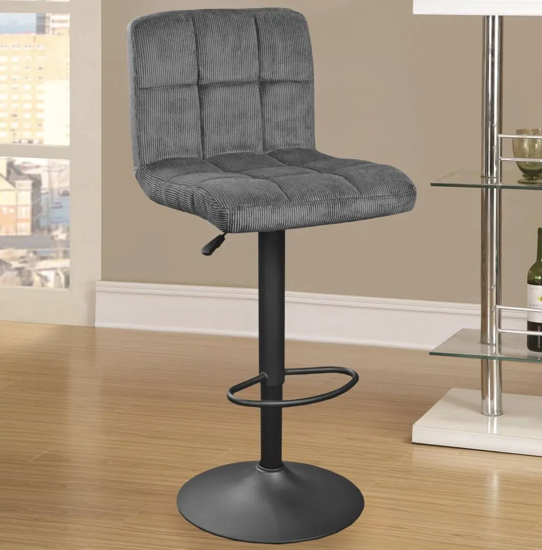 Барный стул DP SB-044 Velvet (Dark Gray/Black)