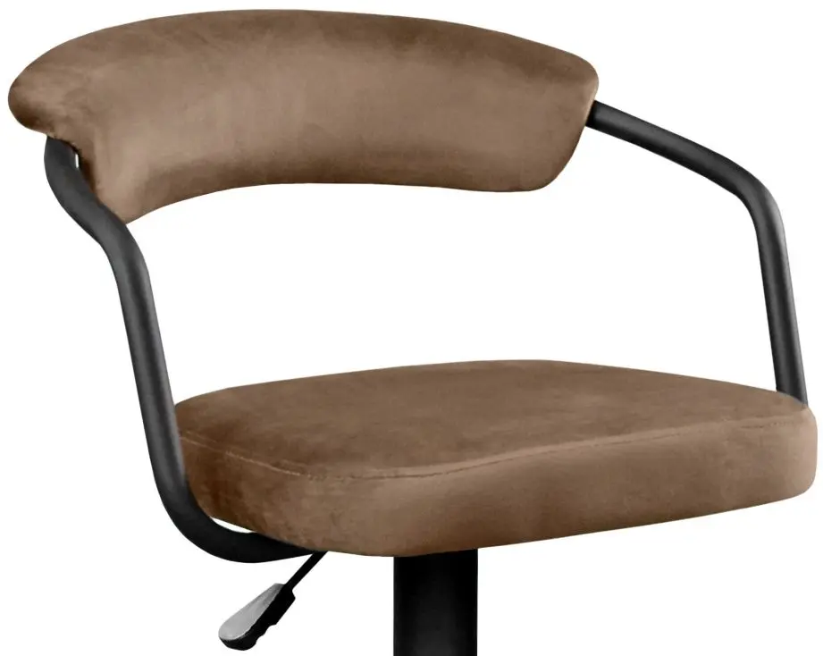 Scaun de bar DP SB-31 MQCJ-10-B Velvet (Brown/Black)