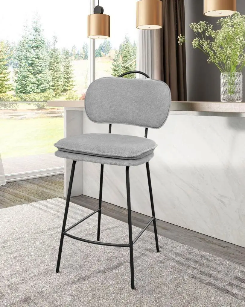 Scaun de bar DP Solomon JD8405-2 (Grey/Black)