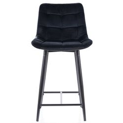 Барный стул Signal Chic H-2 Velvet (Black) Thumb