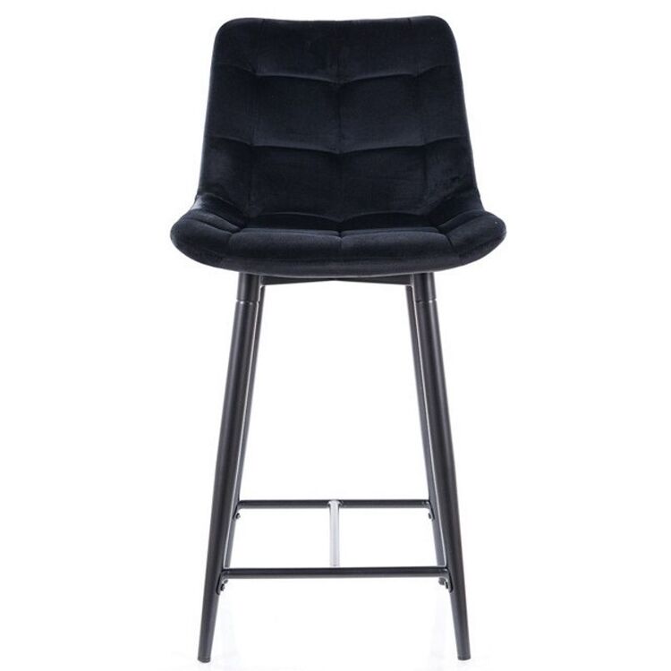 Барный стул Signal Chic H-2 Velvet (Black)