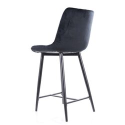 Барный стул Signal Chic H-2 Velvet (Black) Thumb